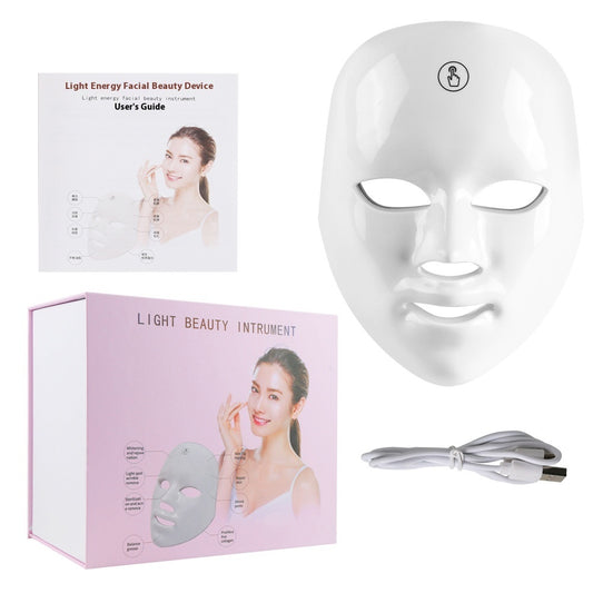 	
led light face mask